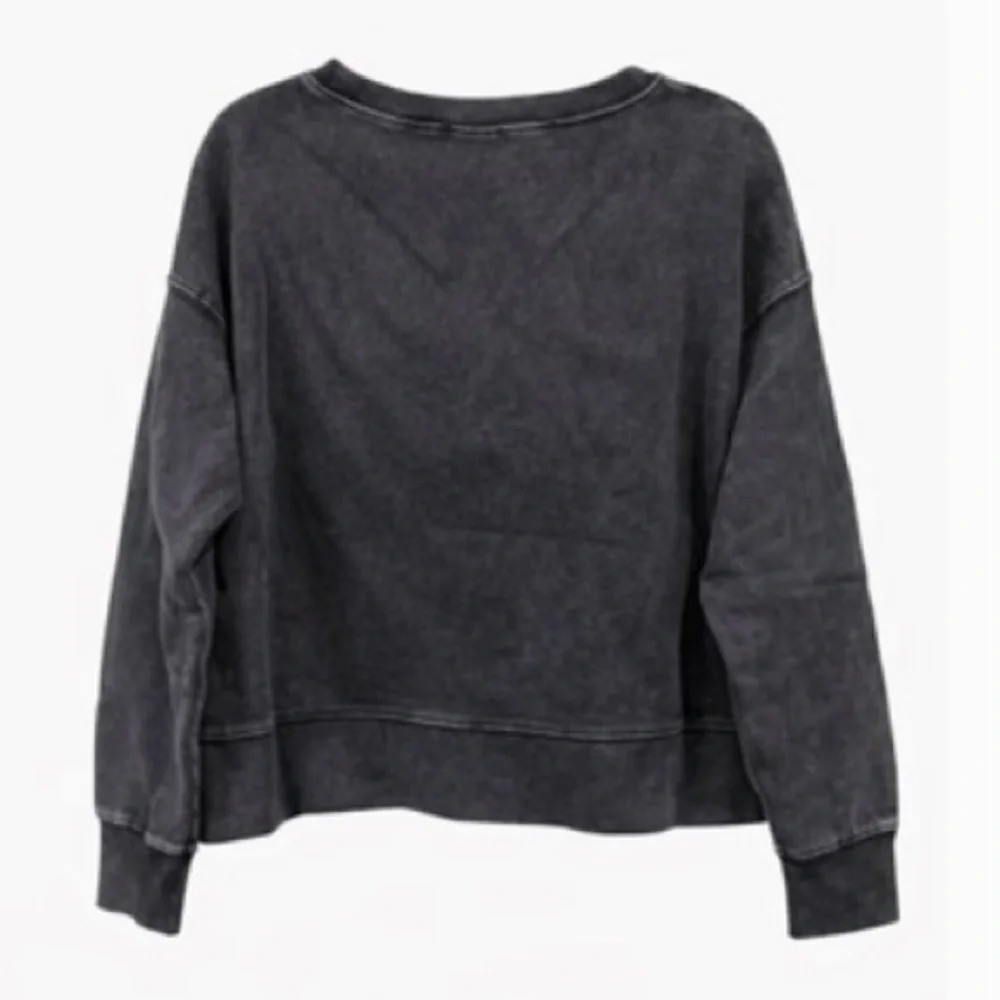 Seint Black Vintage Wash Women’s Sweatshirt NWT  Size:Large - Picture 2 of 2